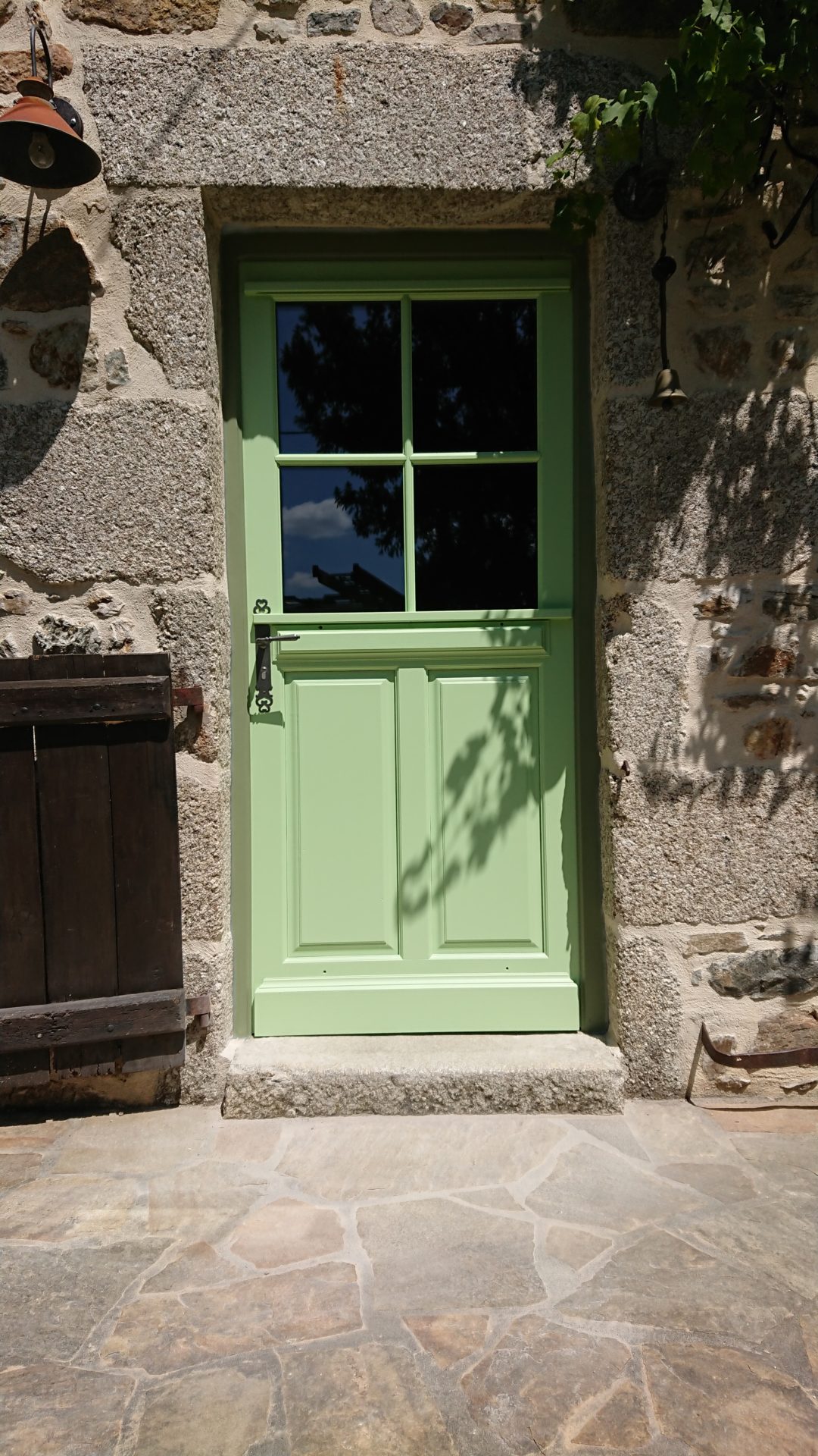 Porte de campagne en chêne massif